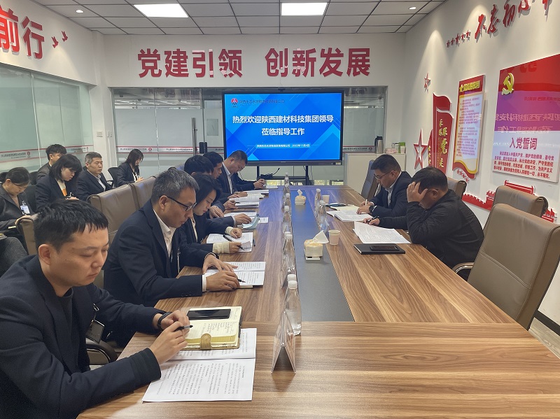 陜西建材科技集團副總經(jīng)理郭正亮一行到物貿公司調研指導