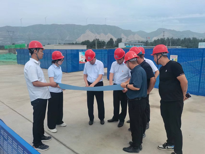 陜西建材科技公司黨委副書記、總經(jīng)理周紅到龍門綠碳公司、韓城昇隆公司調(diào)研指導(dǎo)工作