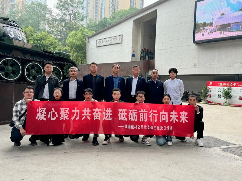 陜渝建材公司黨支部開展“凝心聚力共奮進(jìn)，砥礪前行向未來”主題黨日活動